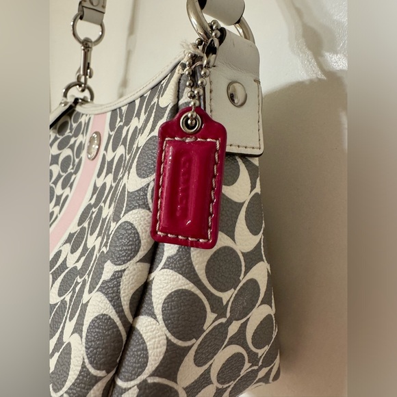 Coach Heritage Pink Stripe Mini Purse - Picture 4 of 11